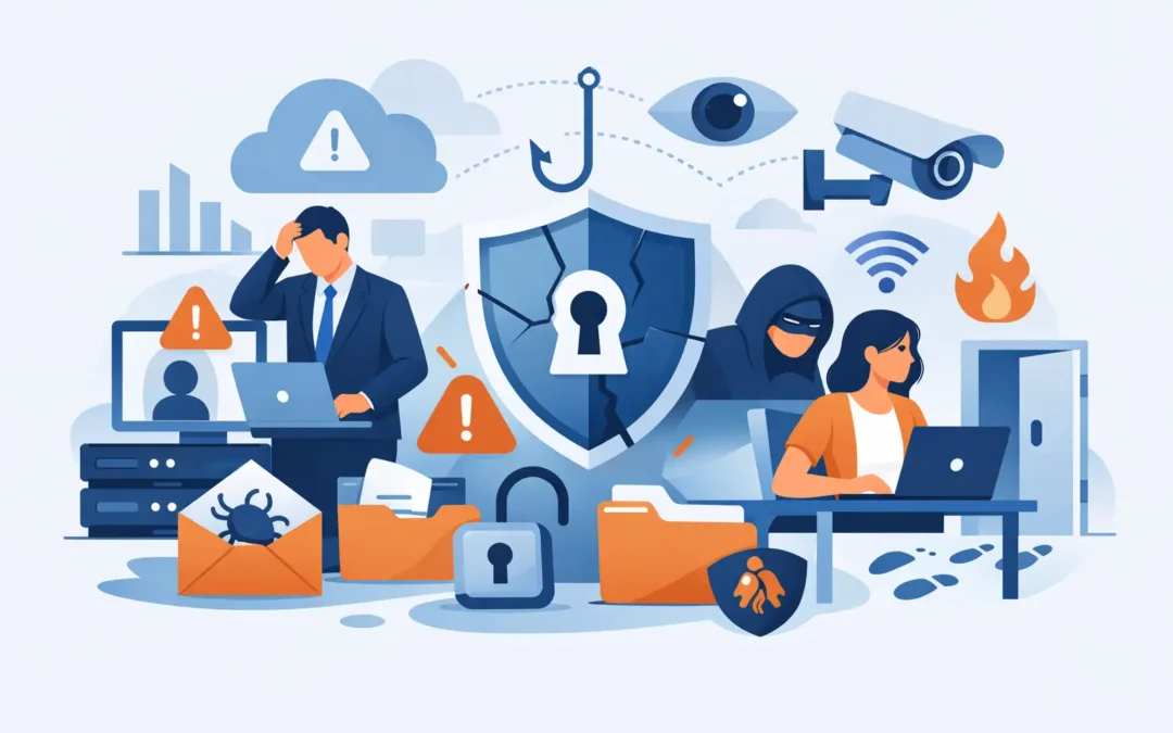 8 errores comunes en seguridad empresarial